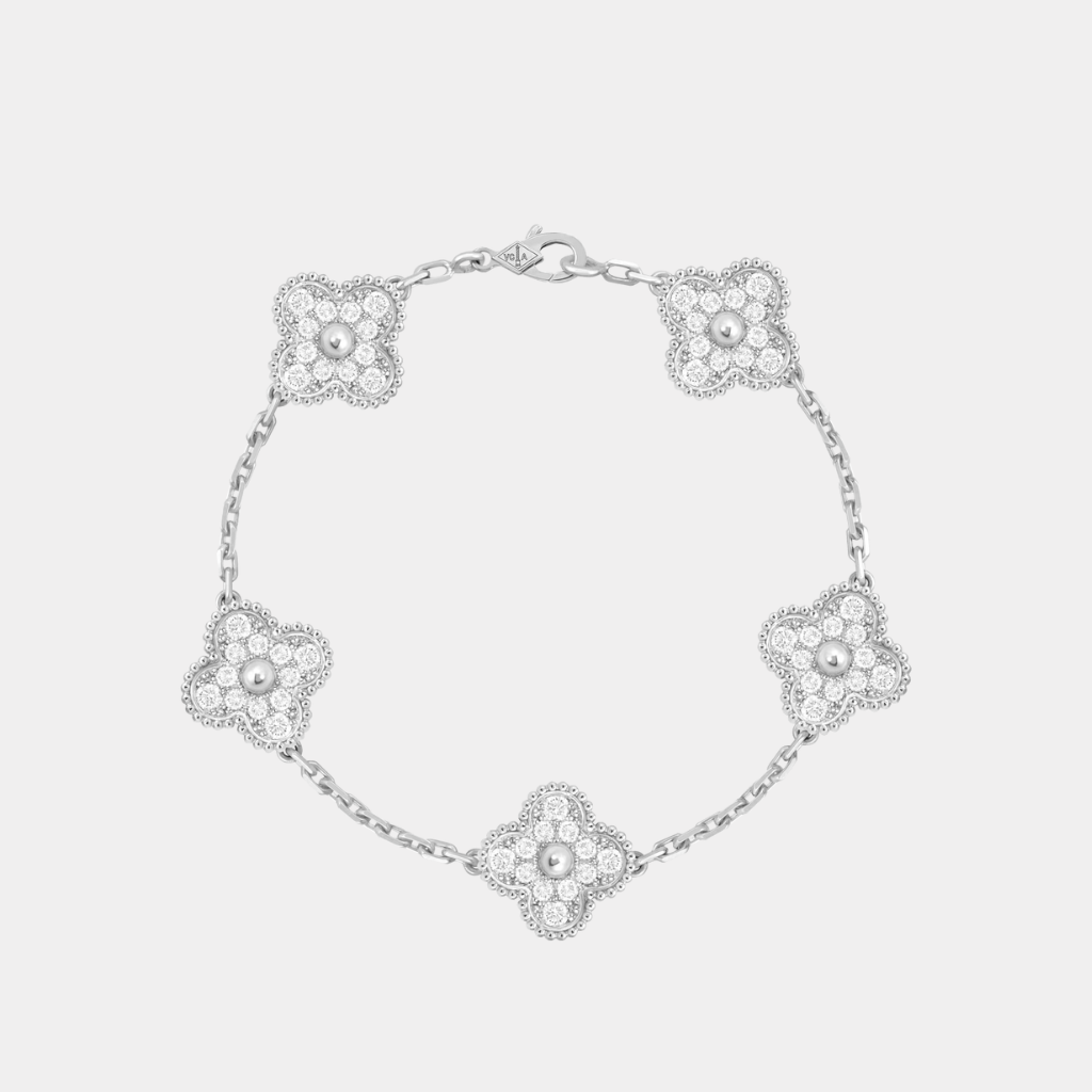 Cloverleaf Bracelet mit Steinen